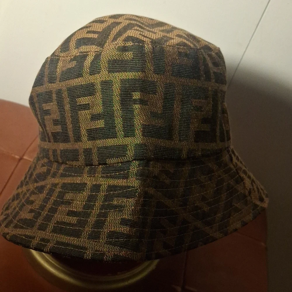 Fendi Brown and Black Monogram Plaque Accessory - Picture 3 of 5